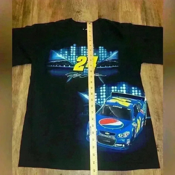Vintage  Y2K Jeff Gordon NASCAR Racing Graphic Tshirt Medium Double Sided‎ #24 - Picture 2 of 6